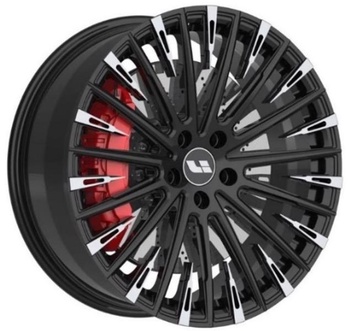 VISSOL VISSOL F-1945 9x21 5*120 Et:45,5 Dia:62,5 Gloss Black with Machined Face