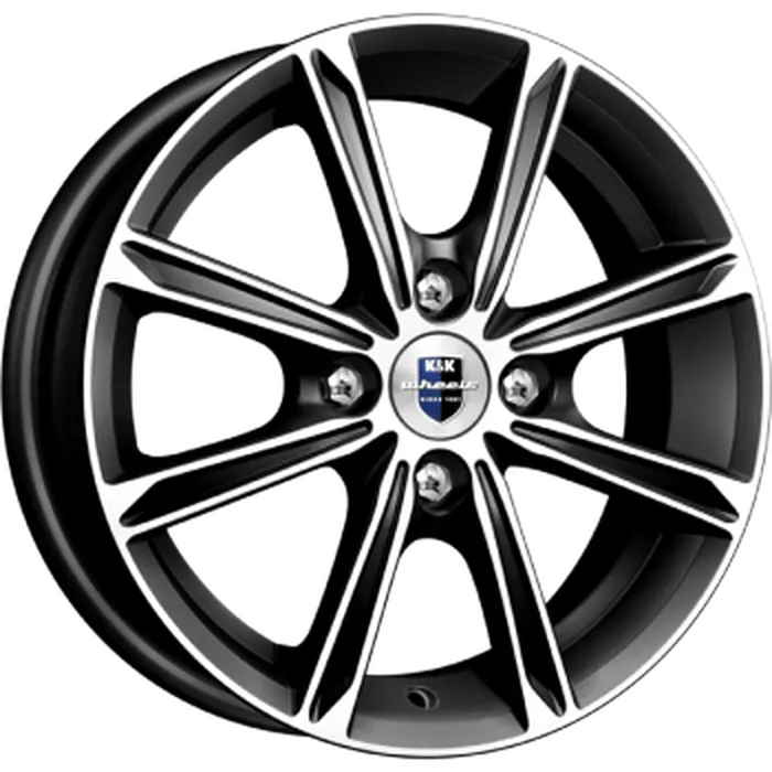 K&K Флэш 5x14 4*100 Et:43 Dia:60,1 алмаз чёрный