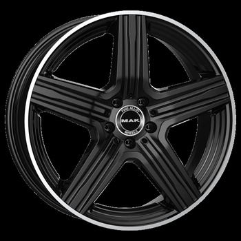 MAK MAK Lewis 9x21 5*112 Et:45 Dia:66,6 Gloss Black Mirror Ring
