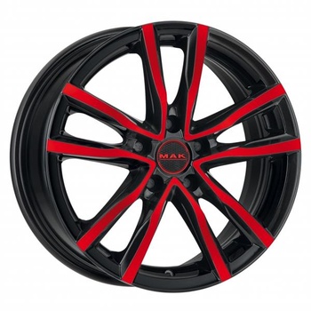 MAK MAK MILANO 7x17 5*114,3 Et:40 Dia:76,1 Black and Red