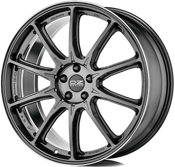 OZ Hyper XT HLT 9x21 5*112 Et:37 Dia:79 Star Graphite Diamond Lip