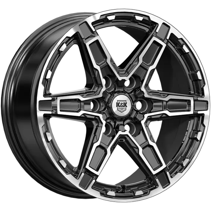 K&K Дистрикт 8x18 6*114,3 Et:46 Dia:67,1 алмаз чёрный