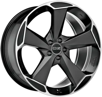 OZ Aspen 9x21 5*112 Et:50 Dia:79 Matt Black Diamond Cut