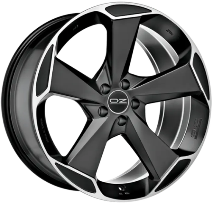 OZ Aspen 9,5x20 5*112 Et:52 Dia:79 Matt Black Diamond Cut