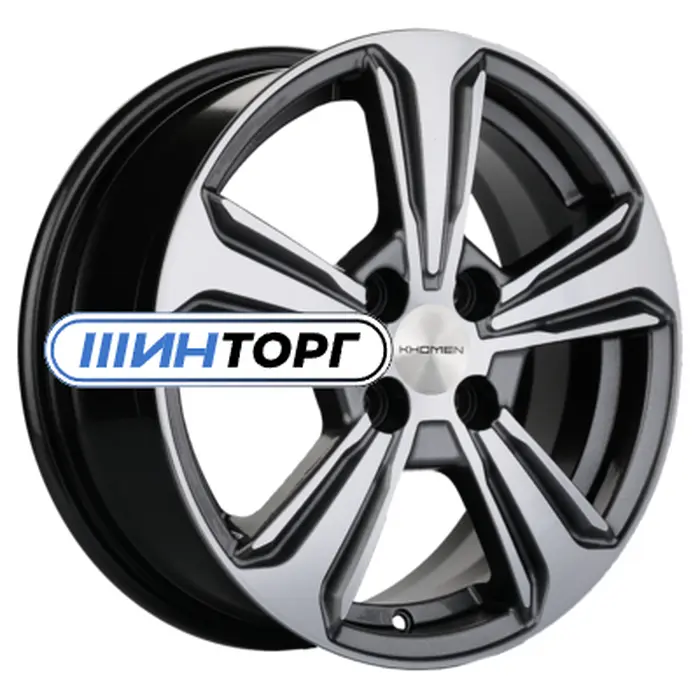 Khomen Wheels KHW1502 (Nexia) 6x15 4x100 ET45 D56.6 Gray-FP Литой