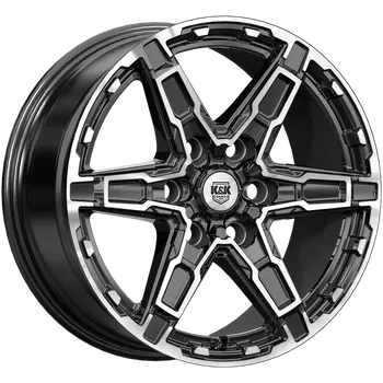 K&K Дистрикт 8x18 6*114,3 Et:46 Dia:67,1 алмаз чёрный
