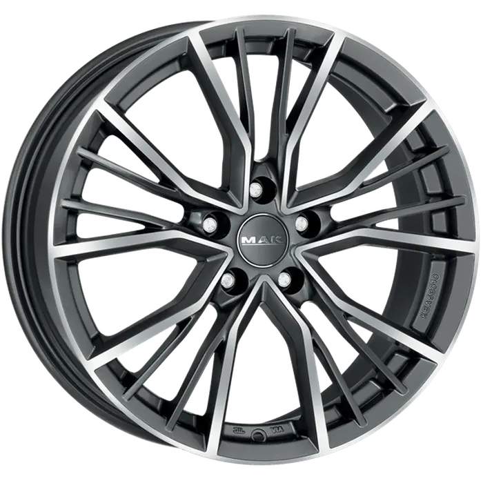 MAK Union 9,5x21 5*112 Et:25 Dia:66,6 Gun Met-Mirror Face