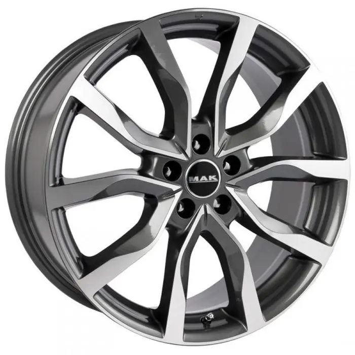MAK HIGHLANDS 8x19 5*120 Et:38 Dia:72,6 Gun Metallic-Mirror Face