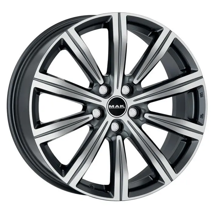 MAK Birmingham 9x22 5*112 Et:48 Dia:66,6 Gunmetal Mirror Face
