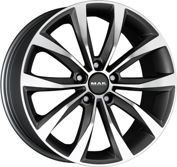 MAK MAK WOLF 7x17 5*112 Et:40 Dia:57,1 Gun Metallic-Mirror Face