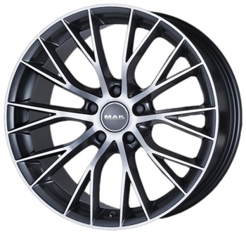 MAK MAK MUNCHEN 8x18 5*108 Et:42 Dia:63,3 Gun Metallic-Mirror Face