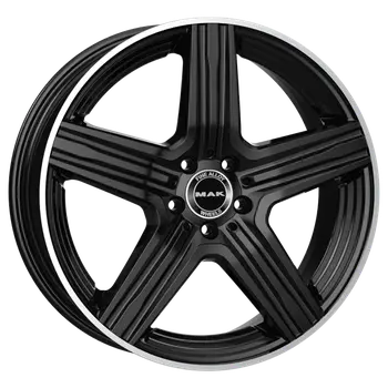 MAK Lewis 9x18 5*112 Et:42 Dia:66,6 Gloss Black Mirror Ring