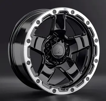 LS wheels LS1371 9,5x18 6*139,7 Et:5 Dia:106,1 bkl