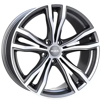 MAK X-Mode 9x19 5*120 Et:18 Dia:74,1 Gunmetal Mirror Face