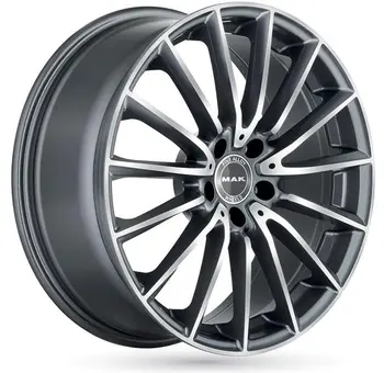 MAK Komet 9x19 5*112 Et:30 Dia:66,6 Gun Metallic Mirror Face
