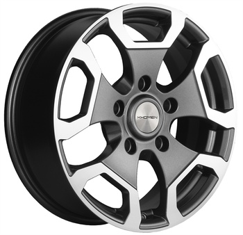 Khomen Khomen 1725 6,5x17 5*139,7 Et:35 Dia:98,5 Gray