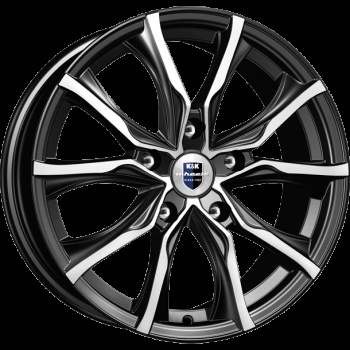 K&K K&K Твист 7,5x17 5*105 Et:38 Dia:56,6 алмаз черный