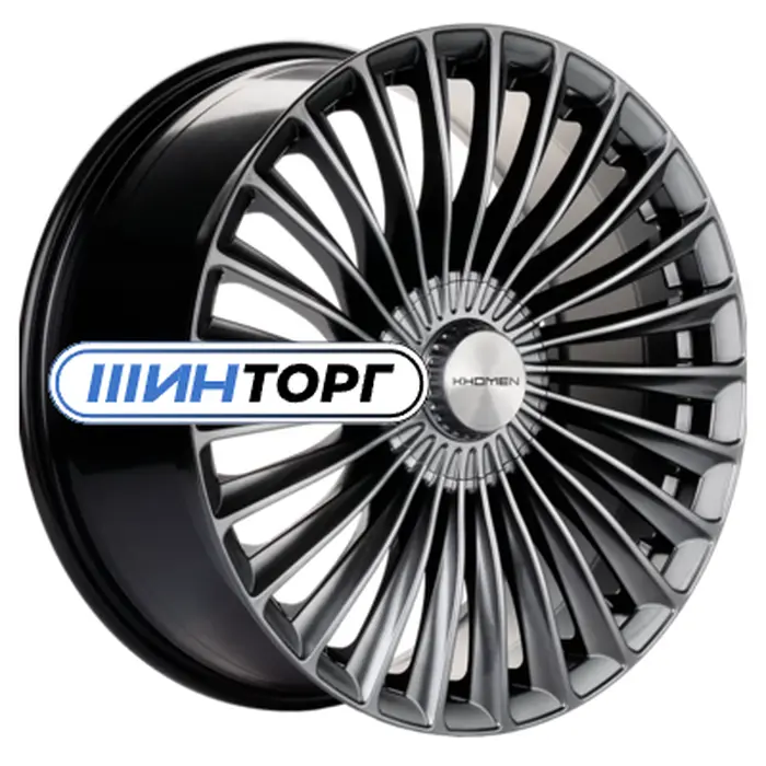 Khomen Wheels KHW2008 (Mercedes Rear) 9.5x20 5x112 ET38 D66.6 Dark Chrome Литой