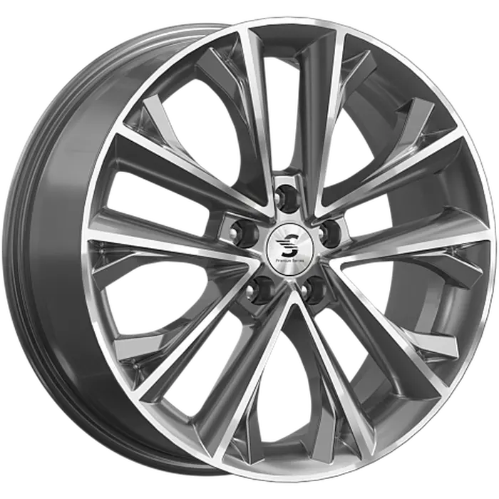 Premium Series КР012 7x18 5*108 Et:33 Dia:60,1 Diamond gloss graphite