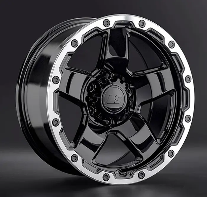 LS wheels LS1371 9,5x18 6*139,7 Et:5 Dia:106,1 bkl