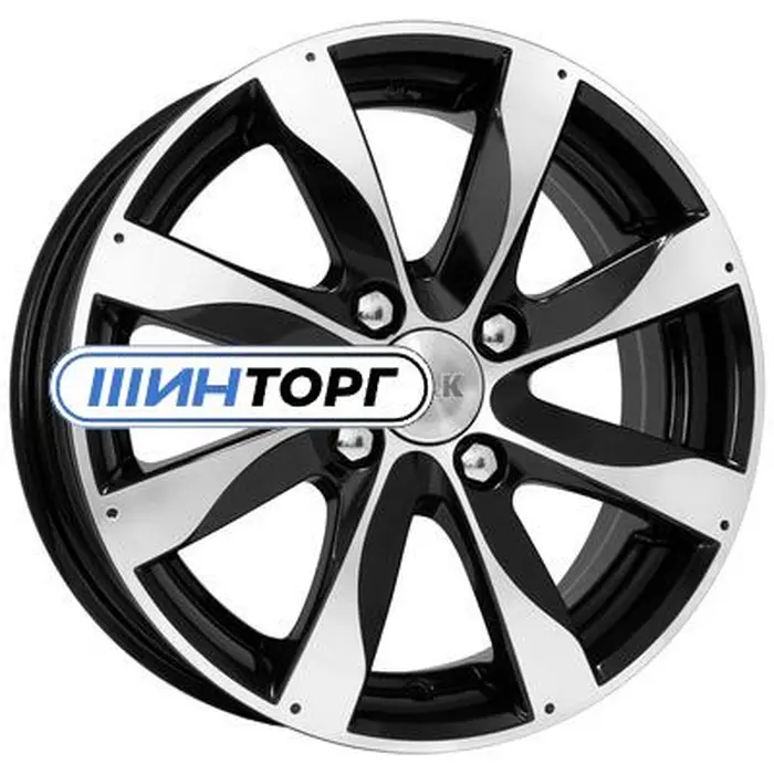 K&K Джемини (КС617) 6x15 4x98 ET35 D67.1 Алмаз черный Литой