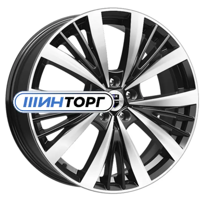 K&K Марвел (КС881) 7.5x19 5x112 ET45 D66.6 Алмаз черный Литой