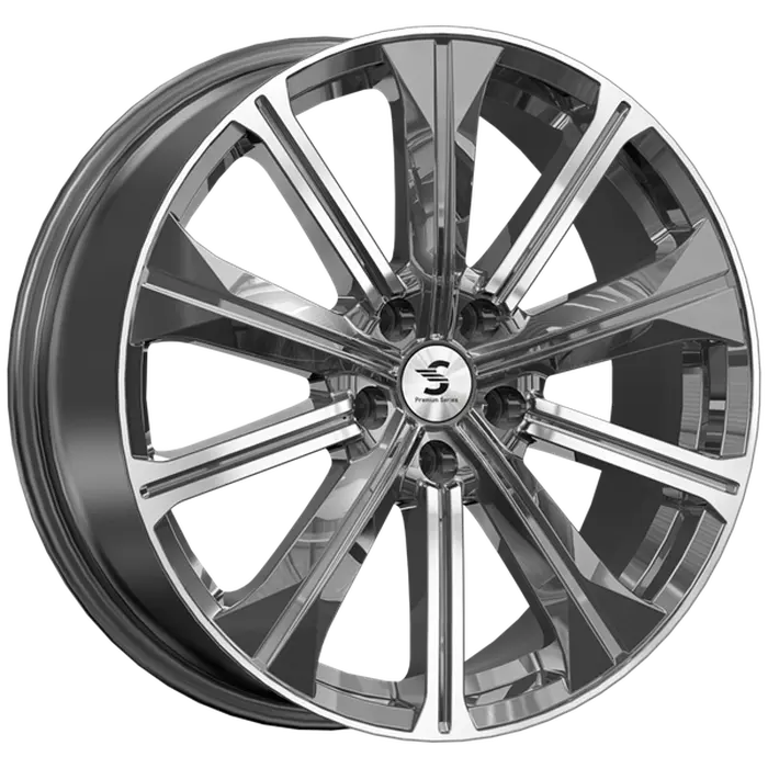 Premium Series КР013 7x19 5*108 Et:33 Dia:60,1 Diamond gloss graphite