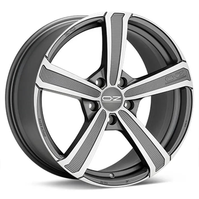 OZ MONTECARLO HLT 9,5x20 5*112 Et:33 Dia:79 MATT DARK GRAPHITE DIAMOND CUT