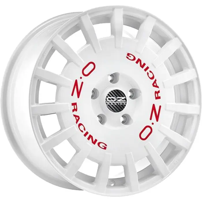 OZ Rally Racing 8x17 5*100 Et:48 Dia:68 Race White Red Lettering