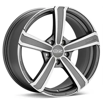 OZ MONTECARLO HLT 9,5x20 5*112 Et:52 Dia:79 MATT DARK GRAPHITE DIAMOND CUT