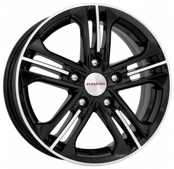 K&K K&K Trinity 6x15 5*100 Et:38 Dia:57,1 алмаз черный