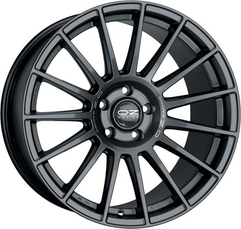 OZ OZ Superturismo LM 9,5x19 5*112 Et:21 Dia:66,6 MATT GRAPHITE SILVER LETTERING