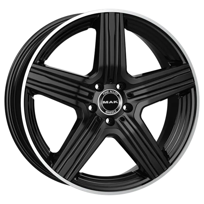 MAK Lewis 9x21 5*112 Et:45 Dia:66,6 Gloss Black Mirror Ring
