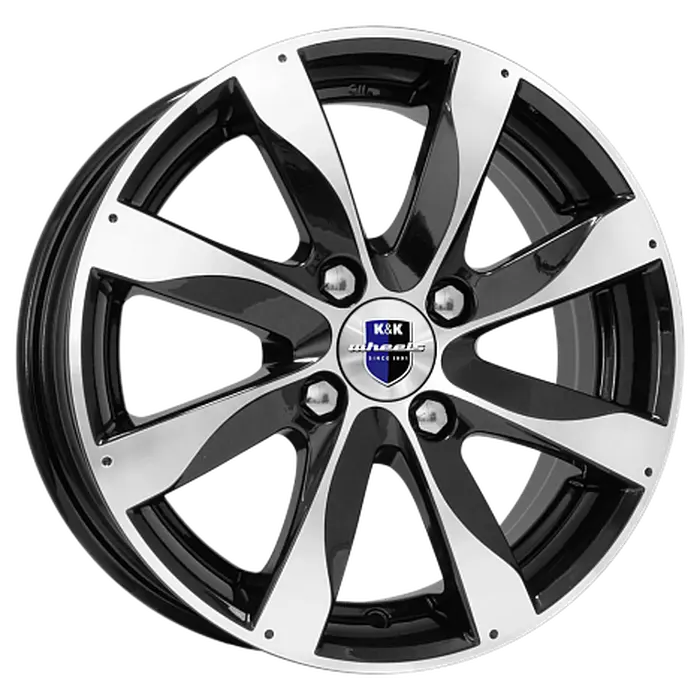 K&K Джемини 6x15 4*100 Et:37 Dia:60,1 алмаз черный