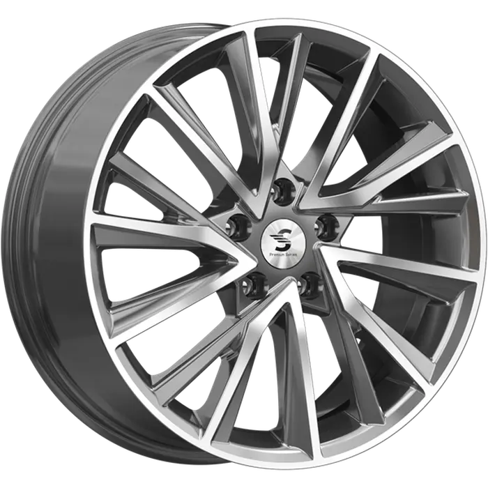 Premium Series КР010 7,5x18 5*114,3 Et:39 Dia:60,1 Diamond Gloss Graphite