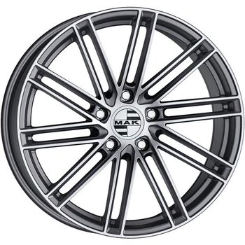 MAK Leipzig 9,5x22 5*130 Et:68 Dia:71,6 Gunmetal Mirror Face